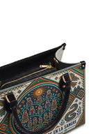 "Llevo a mis ancestros en la sangre" ver.4 Leather Handbag - detail | Paleta Bags
