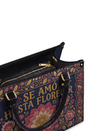"Se amó hasta florecer" ver.4 Leather Handbag - detail | Paleta Bags