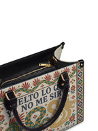 "Suelto lo que ya no me sirve" ver.1 Leather Handbag - detail | Paleta Bags