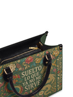 "Suelto lo que ya no me sirve" ver.3 Leather Handbag - detail | Paleta Bags