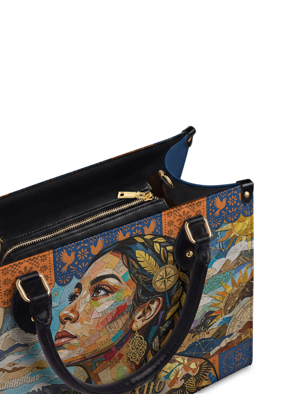 "Vuelo Alto" ver.4 Leather Handbag - detail | Paleta Bags