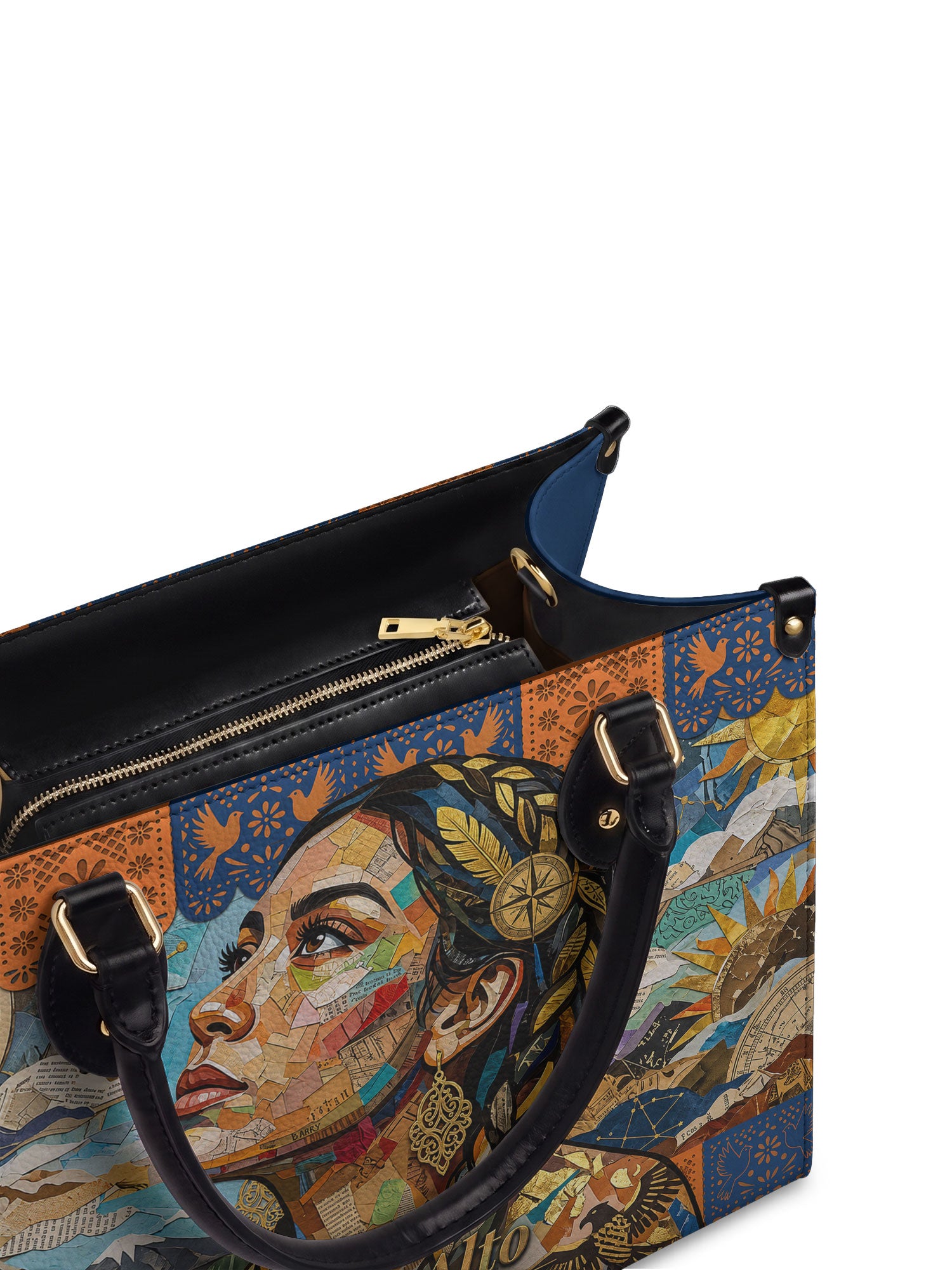 "Vuelo Alto" ver.4 Leather Handbag - detail | Paleta Bags