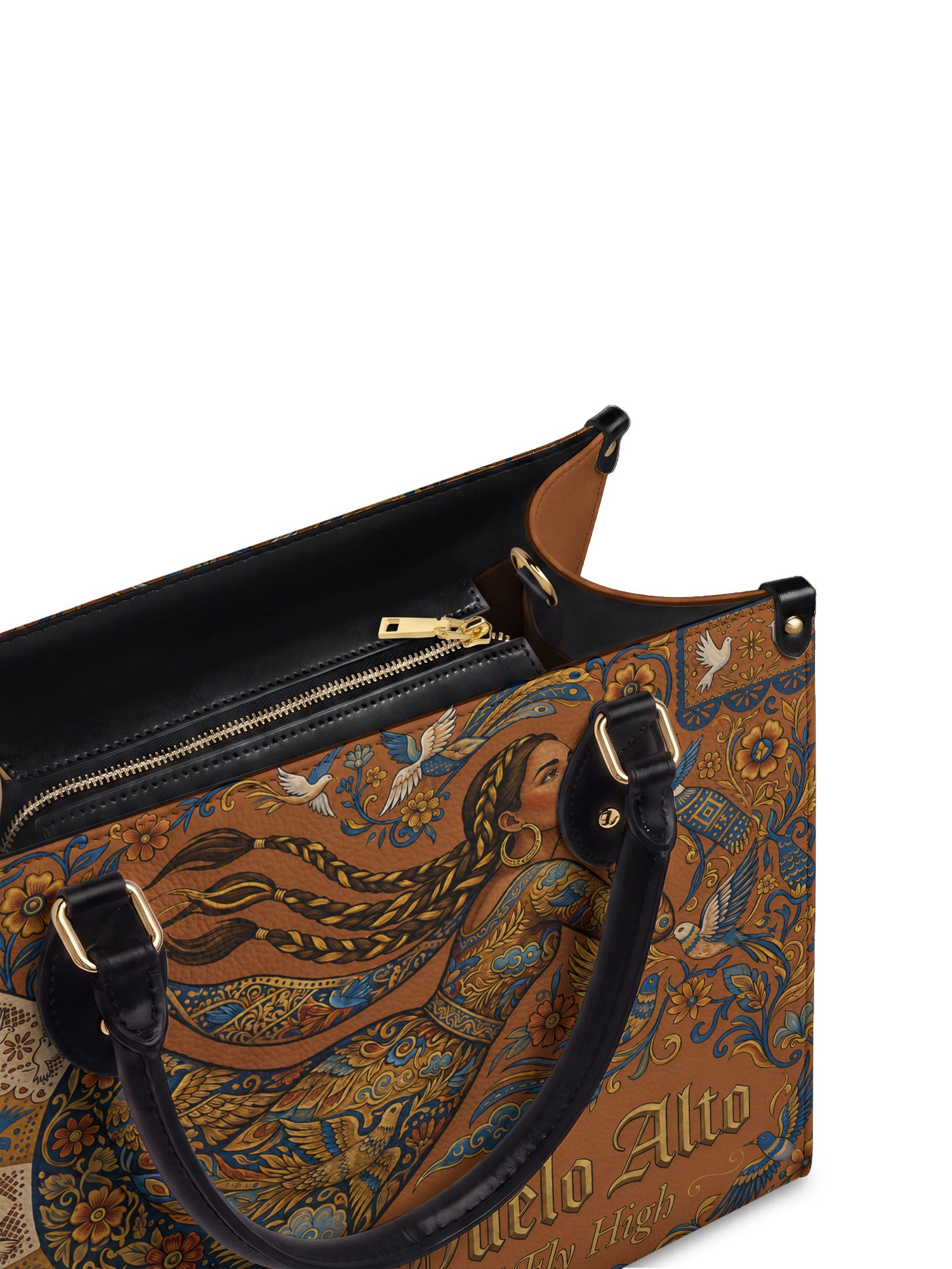 "Vuelo Alto" ver.2 Leather Handbag - detail | Paleta Bags