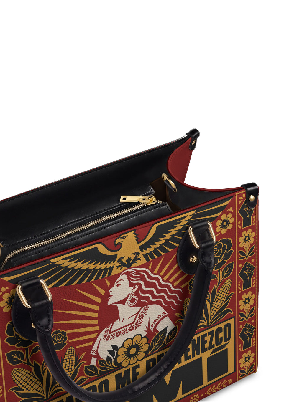 "Primero me pertenezco a mí" ver.3 Leather Handbag - detail | Paleta Bags