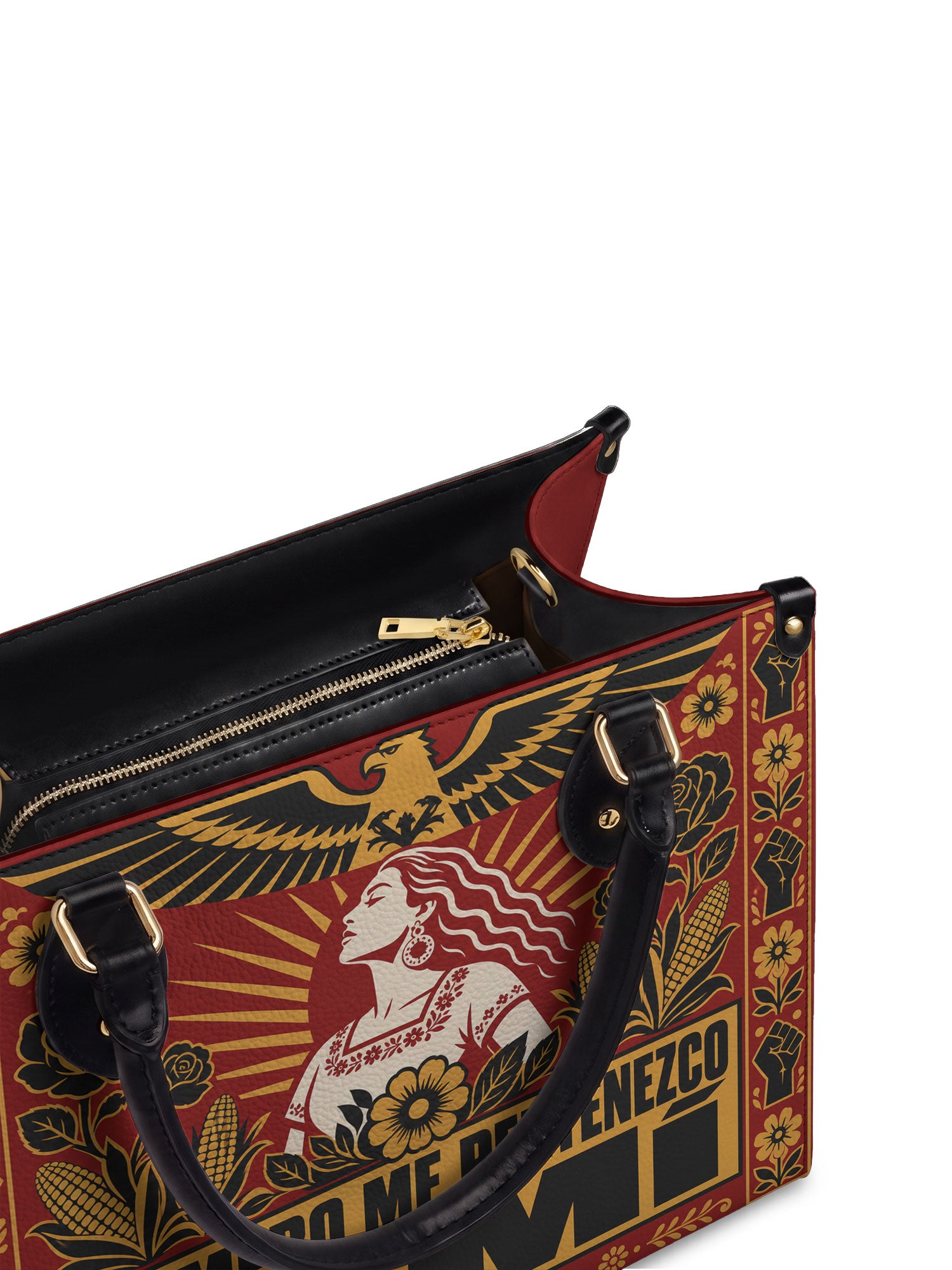 "Primero me pertenezco a mí" ver.3 Leather Handbag - detail | Paleta Bags