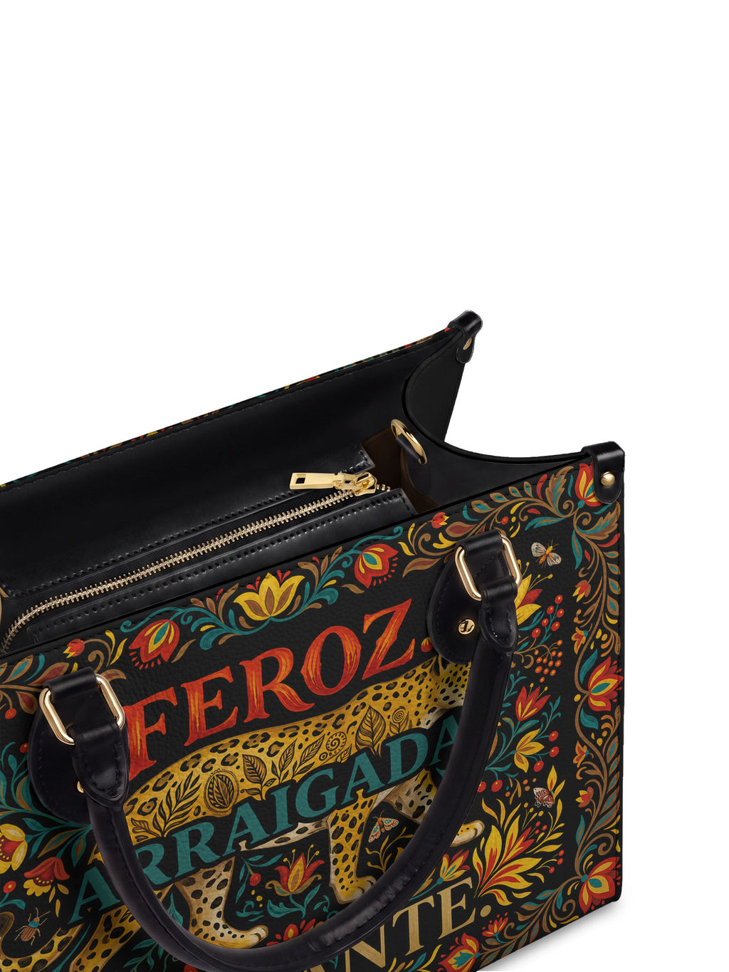 "Feroz. Arraigada. Radiante" ver.5 Leather Handbag - detail | Paleta Bags