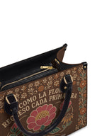 "Como la flor, regreso cada primavera" ver.4 Leather Handbag - detail | Paleta Bags