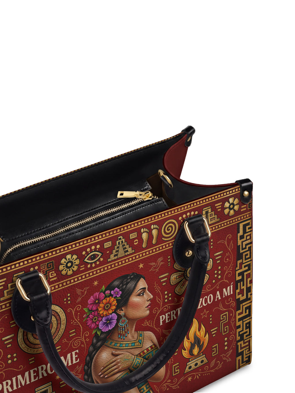 "Primero me pertenezco a mí" ver.8 Leather Handbag - detail | Paleta Bags