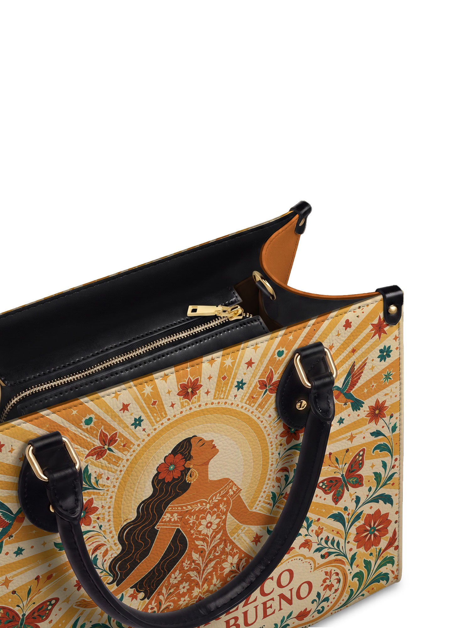 "Me merezco todo lo bueno" ver.4 Leather Handbag - detail | Paleta Bags