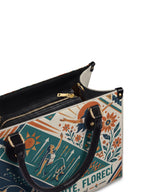 "Caí, me levanté, florecí" ver.3 Leather Handbag - detail | Paleta Bags