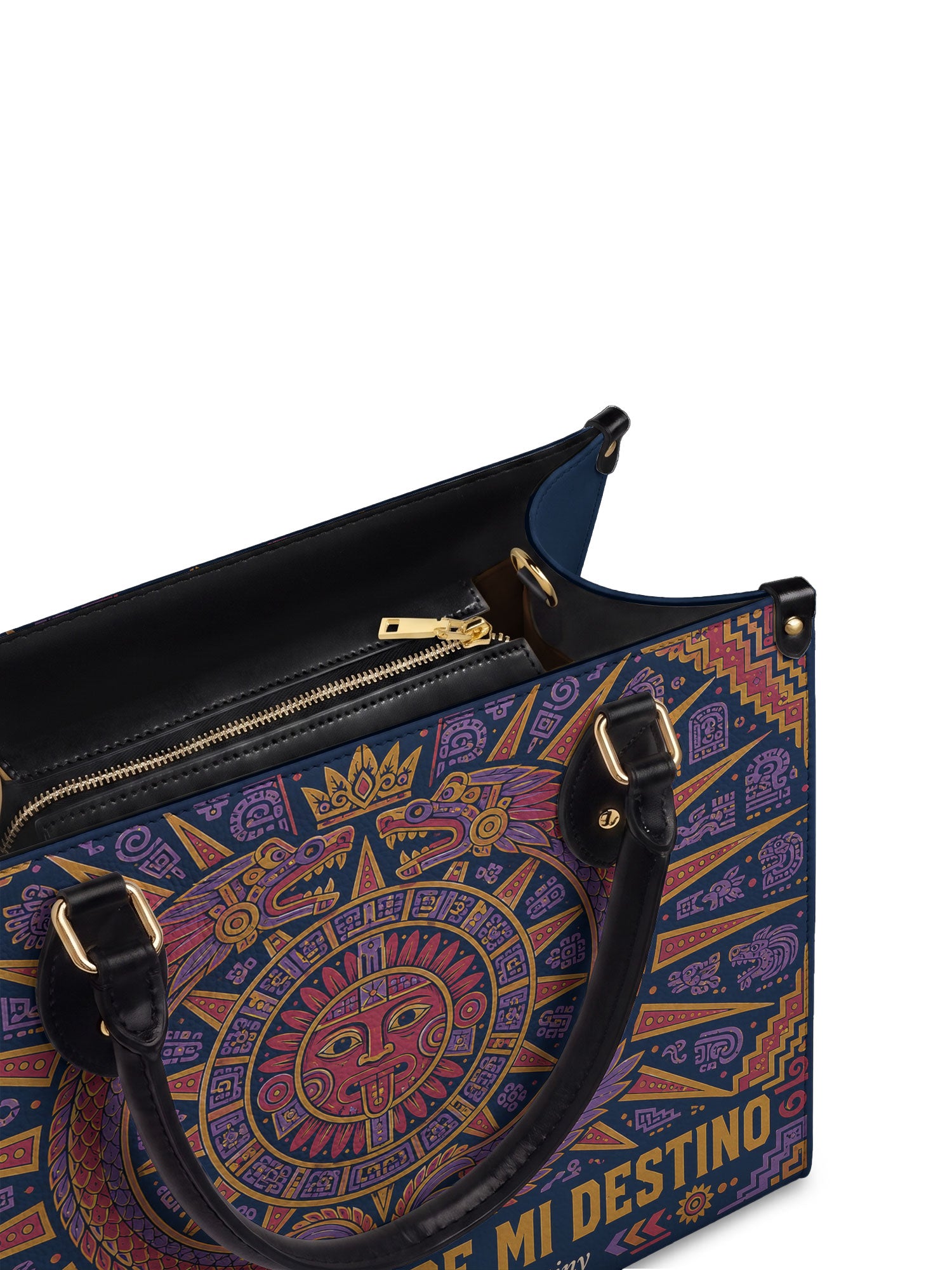 "Soy la dueña de mi destino" ver.1 Leather Handbag - detail | Paleta Bags