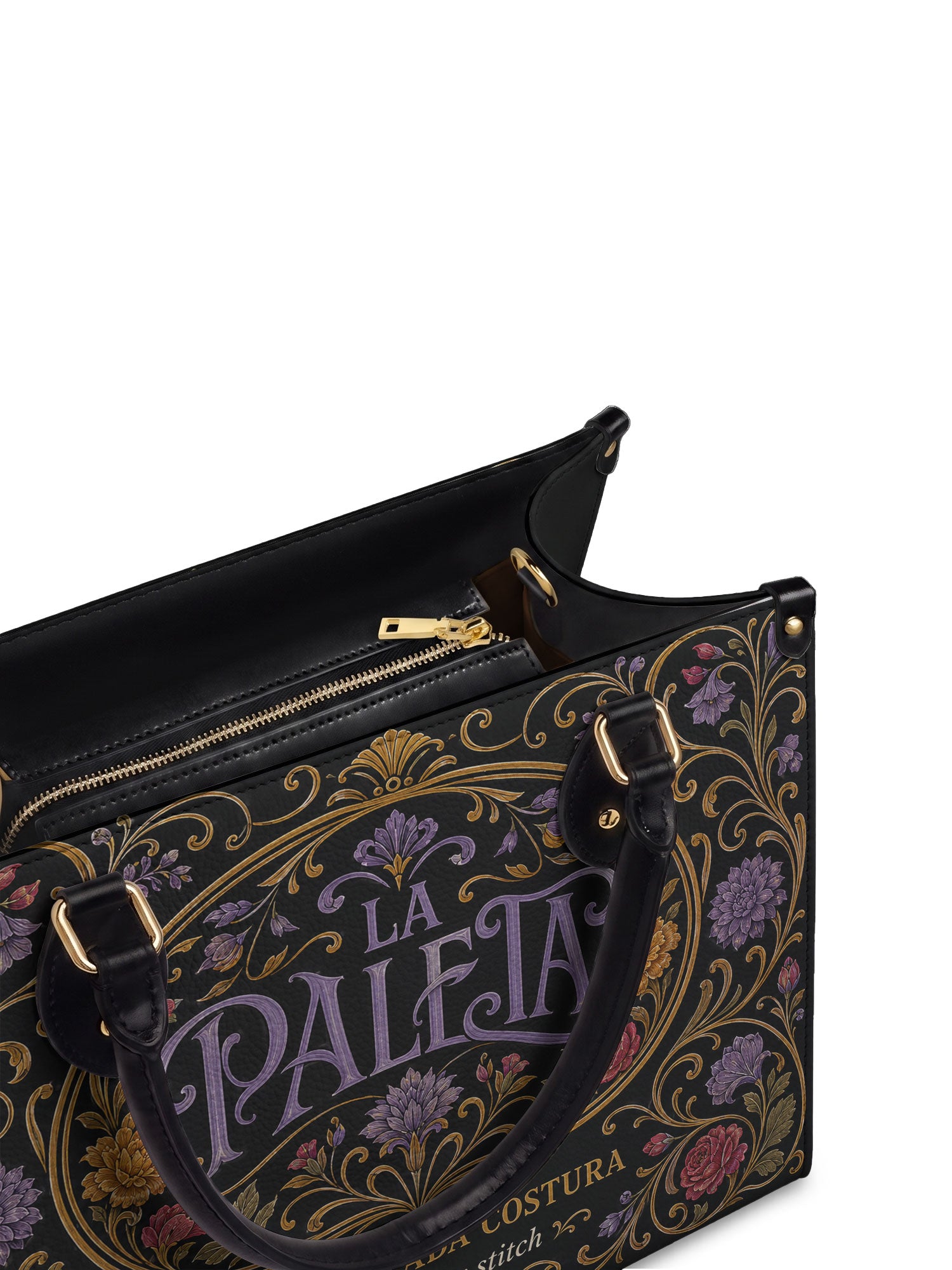 "La Paleta — Arte en cada costura" ver.1 Leather Handbag - detail