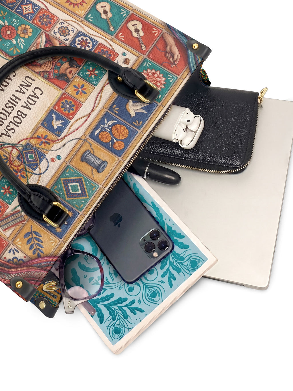 "Cada bolsa, una historia" ver.1 Leather Handbag - interior