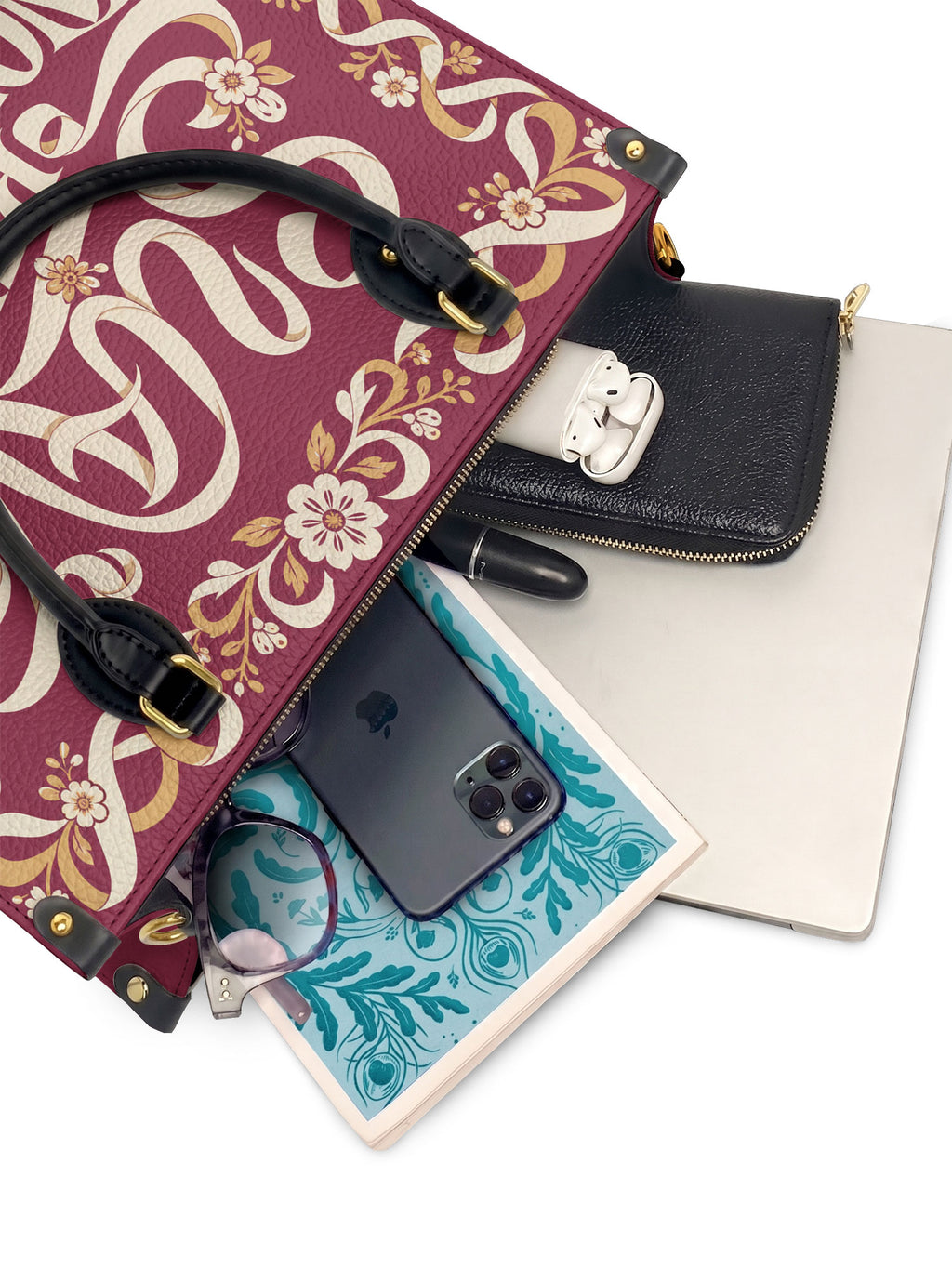"Suave pero inquebrantable" ver.1 Leather Handbag - interior | Paleta Bags