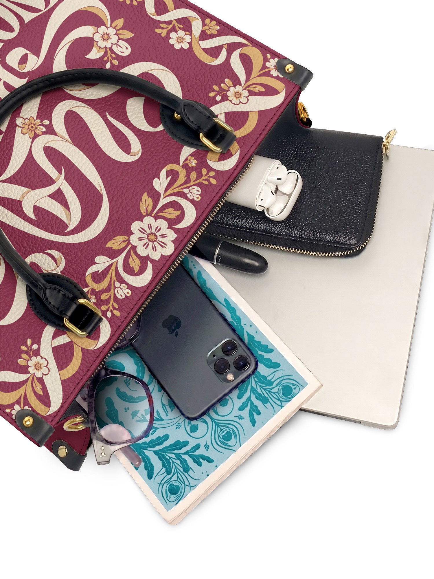 "Suave pero inquebrantable" ver.1 Leather Handbag - interior | Paleta Bags