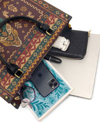"Resiliente como las mujeres que me precedieron" ver.3 Leather Handbag - interior | Paleta Bags