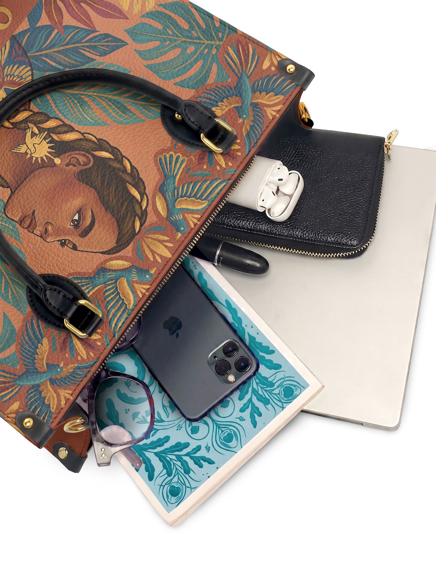 "Vuelo Alto" ver.1 Leather Handbag - interior | Paleta Bags
