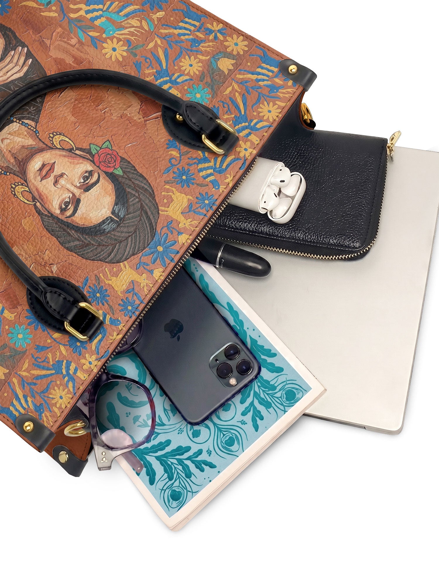 "Soy Fuerte" ver.5 Leather Handbag - interior | Paleta Bags