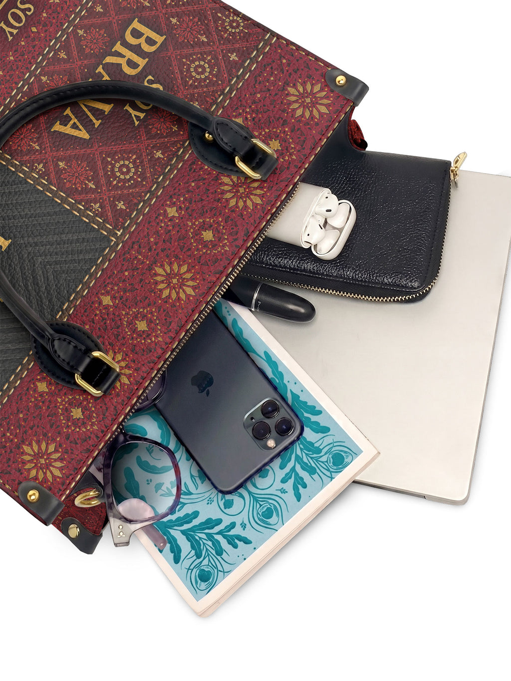 "LA GUERRERA" ver.2 Leather Handbag - interior | Paleta Bags