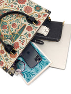 "De mis heridas nacen flores" ver.2 Leather Handbag - interior | Paleta Bags