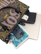"Soy suficiente, tal y como soy" ver.2 Leather Handbag - interior | Paleta Bags