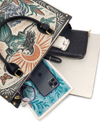"Soy la dueña de mi destino" ver.2 Leather Handbag - interior | Paleta Bags