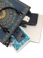 "Soy suficiente, tal y como soy" ver.7 Leather Handbag - interior | Paleta Bags