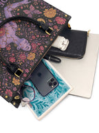 "De mis heridas nacen flores" ver.5 Leather Handbag - interior | Paleta Bags