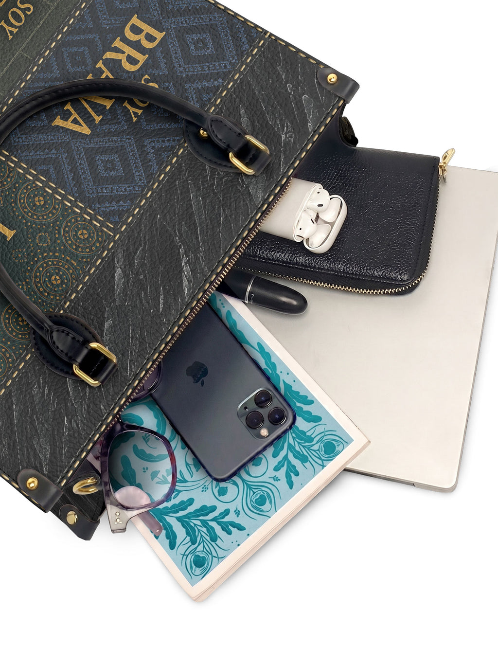 "LA GUERRERA" ver.3 Leather Handbag - interior | Paleta Bags