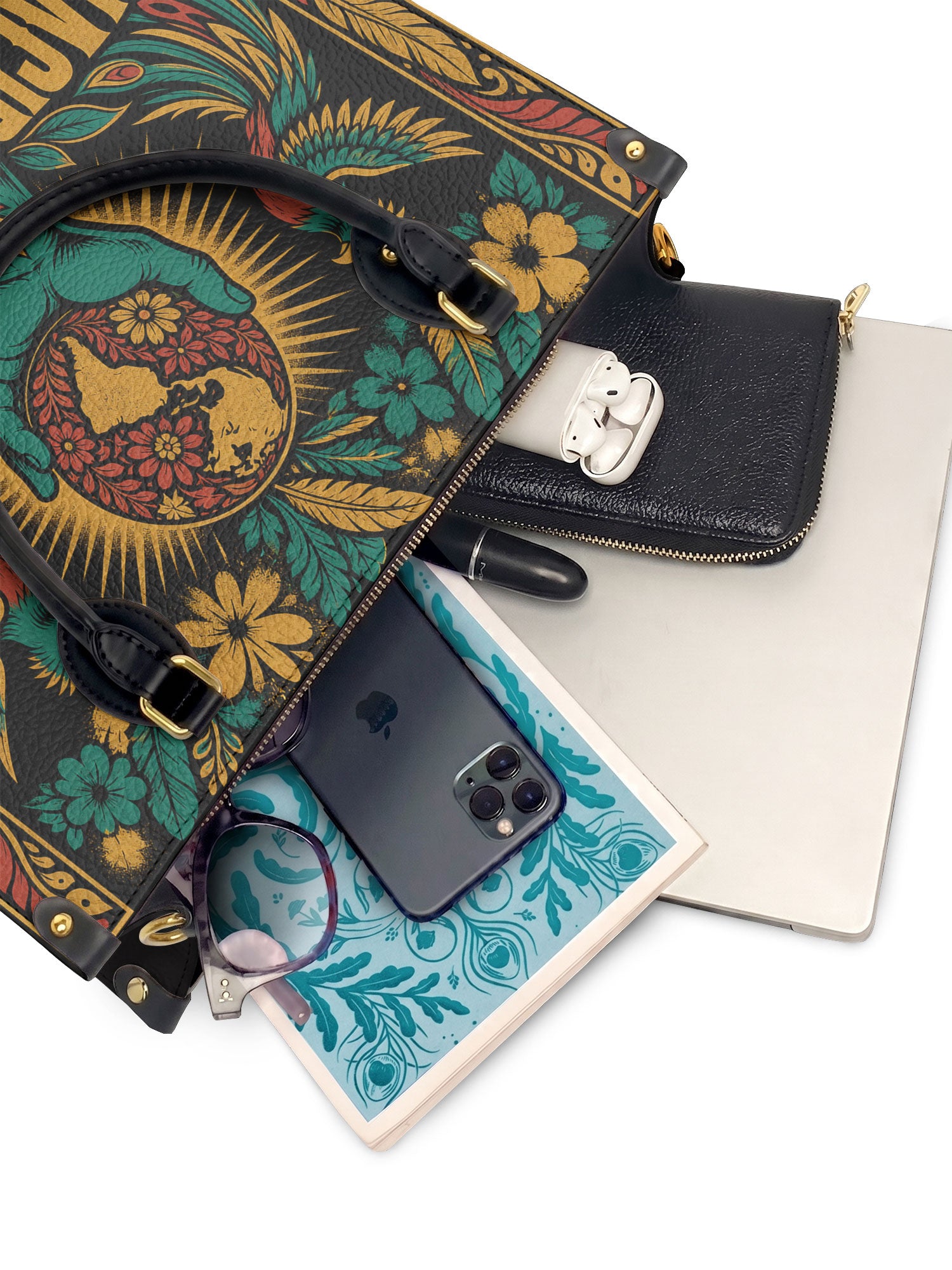 "Nacida de la tierra, hecha para el mundo" ver.4 Leather Handbag - interior | Paleta Bags