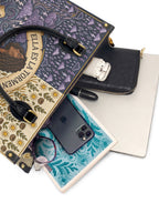 "Ella es la tormenta y también el refugio" ver.2 Leather Handbag - interior | Paleta Bags