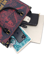 "No pido permiso para ocupar espacio" ver.2 Leather Handbag - interior | Paleta Bags