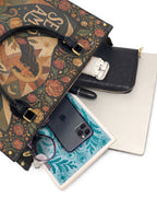 "Se amó hasta florecer" ver.2 Leather Handbag - interior | Paleta Bags