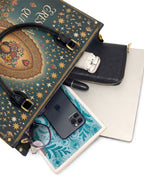 "Eres la mujer que alguna vez soñaste ser" ver.4 Leather Handbag - interior | Paleta Bags