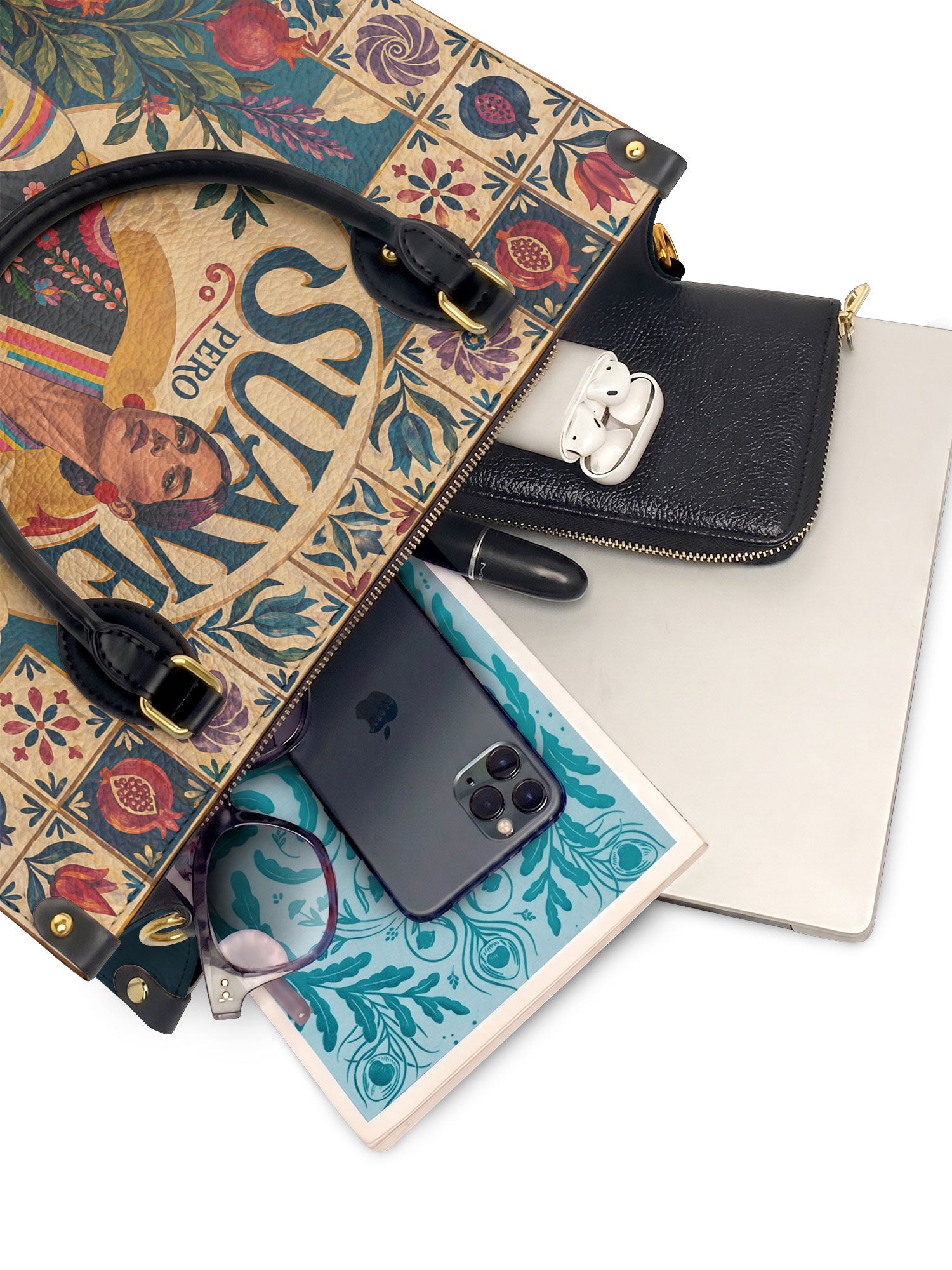 "Suave pero inquebrantable" ver.9 Leather Handbag - interior | Paleta Bags