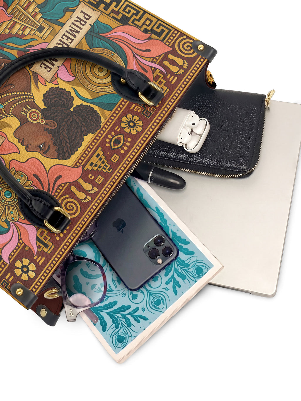"Primero me pertenezco a mí" ver.6 Leather Handbag - interior | Paleta Bags