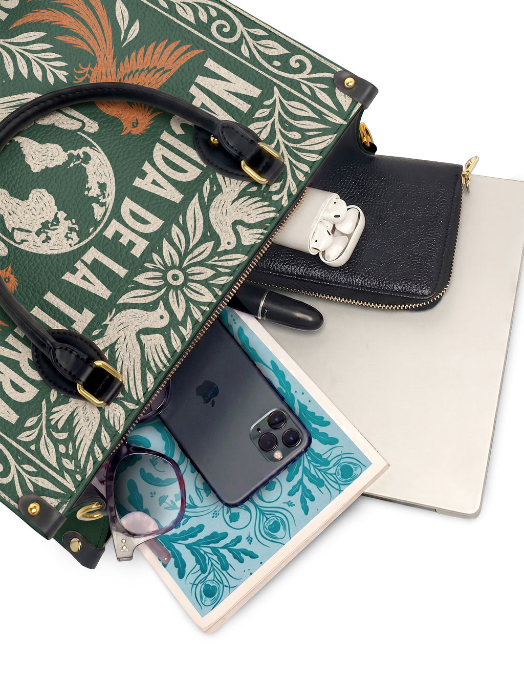 "Nacida de la tierra, hecha para el mundo" ver.3 Leather Handbag - interior | Paleta Bags