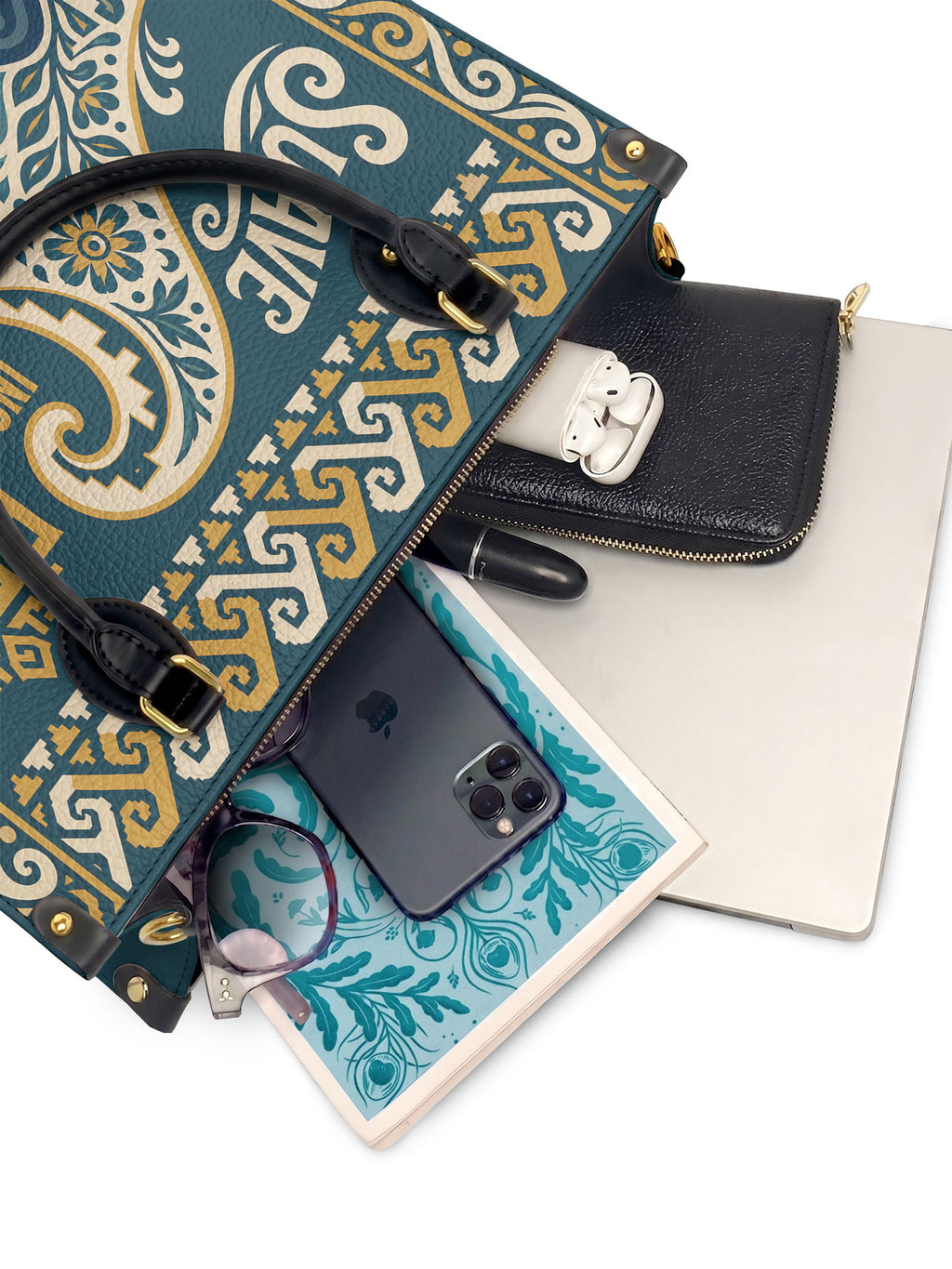 "Suave pero inquebrantable" ver.3 Leather Handbag - interior | Paleta Bags