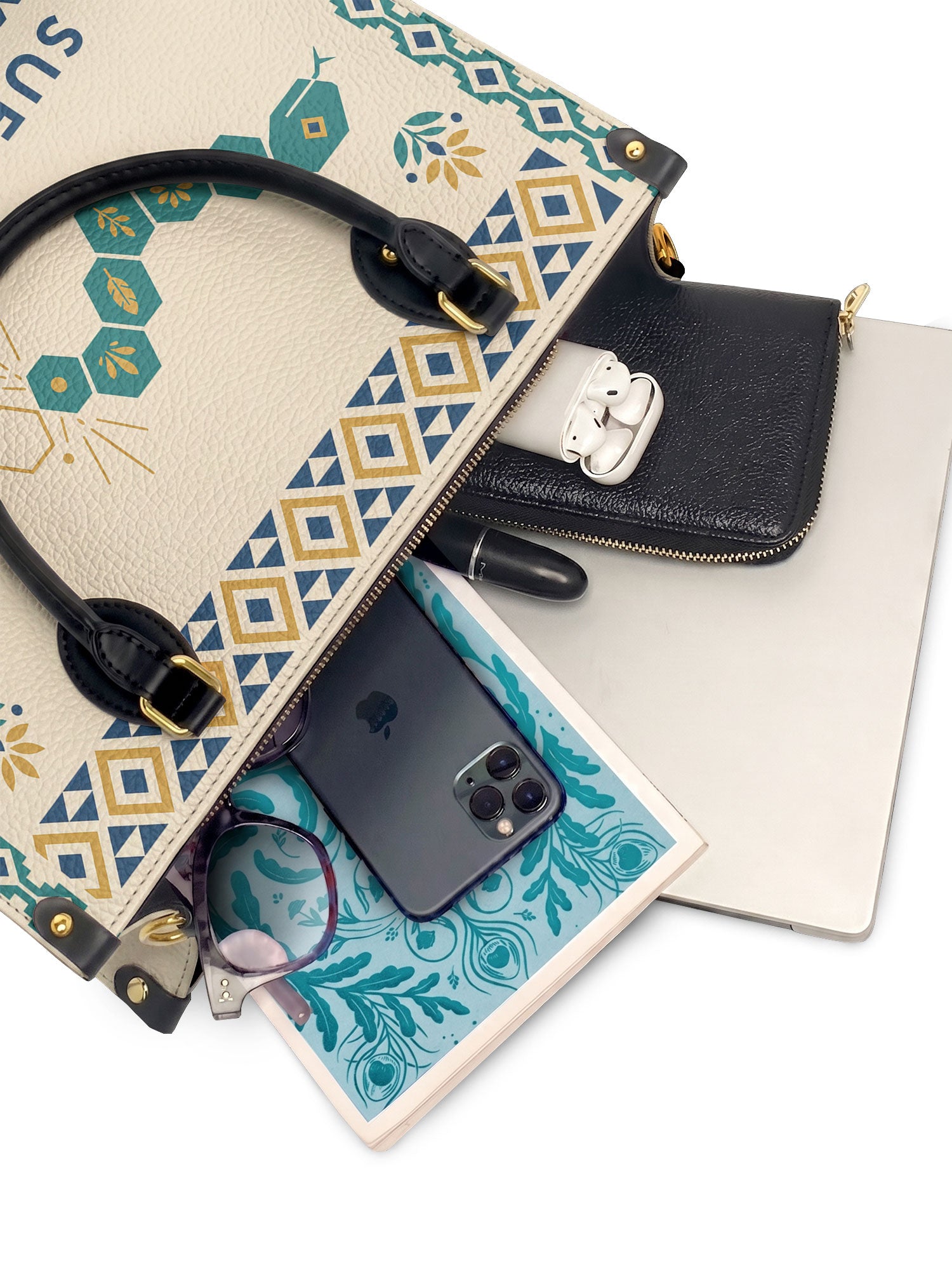 "Suelto lo que ya no me sirve" ver.4 Leather Handbag - interior | Paleta Bags