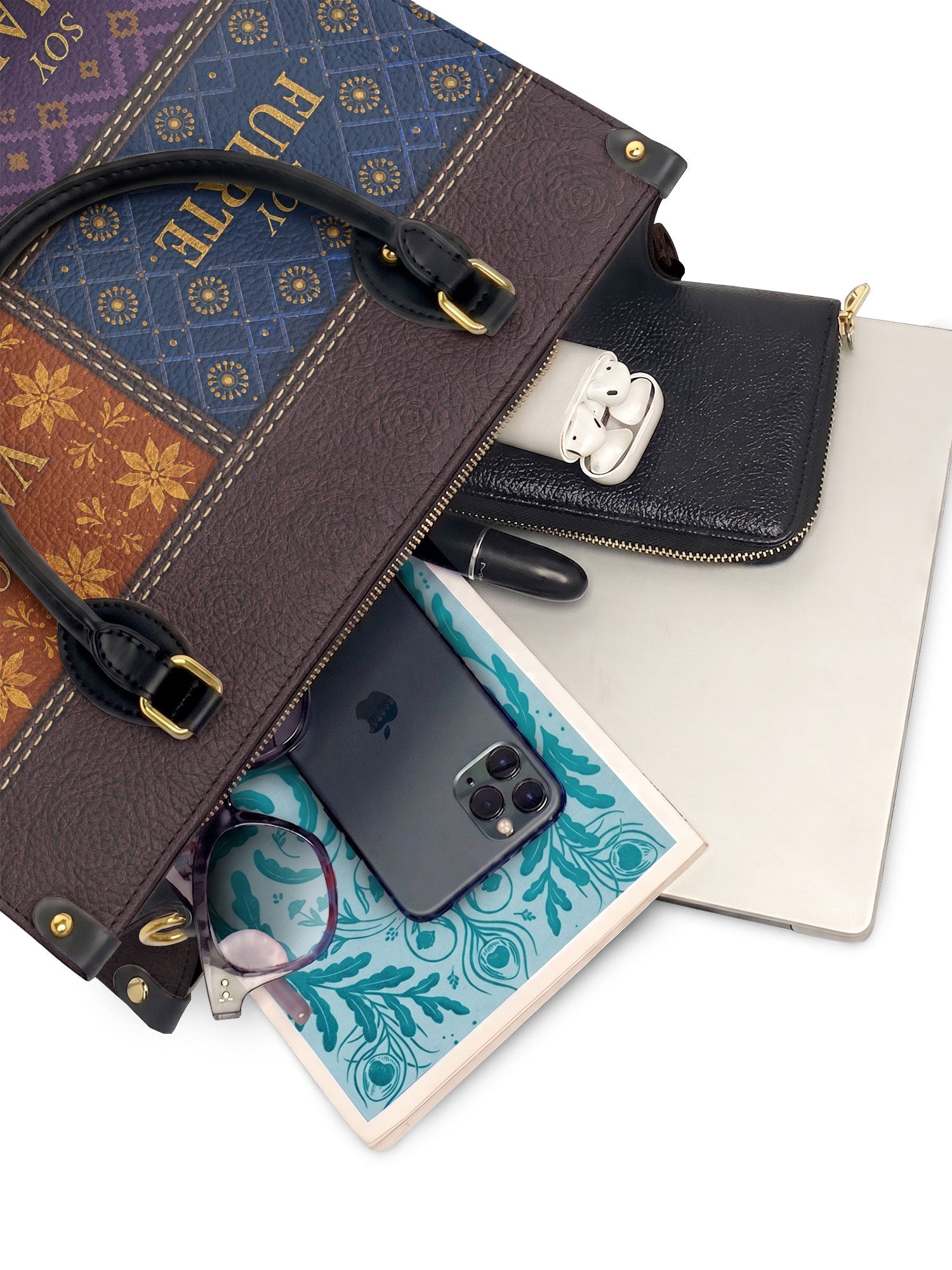 "LAS CUATRO VERDADES" ver.1 Leather Handbag - interior | Paleta Bags