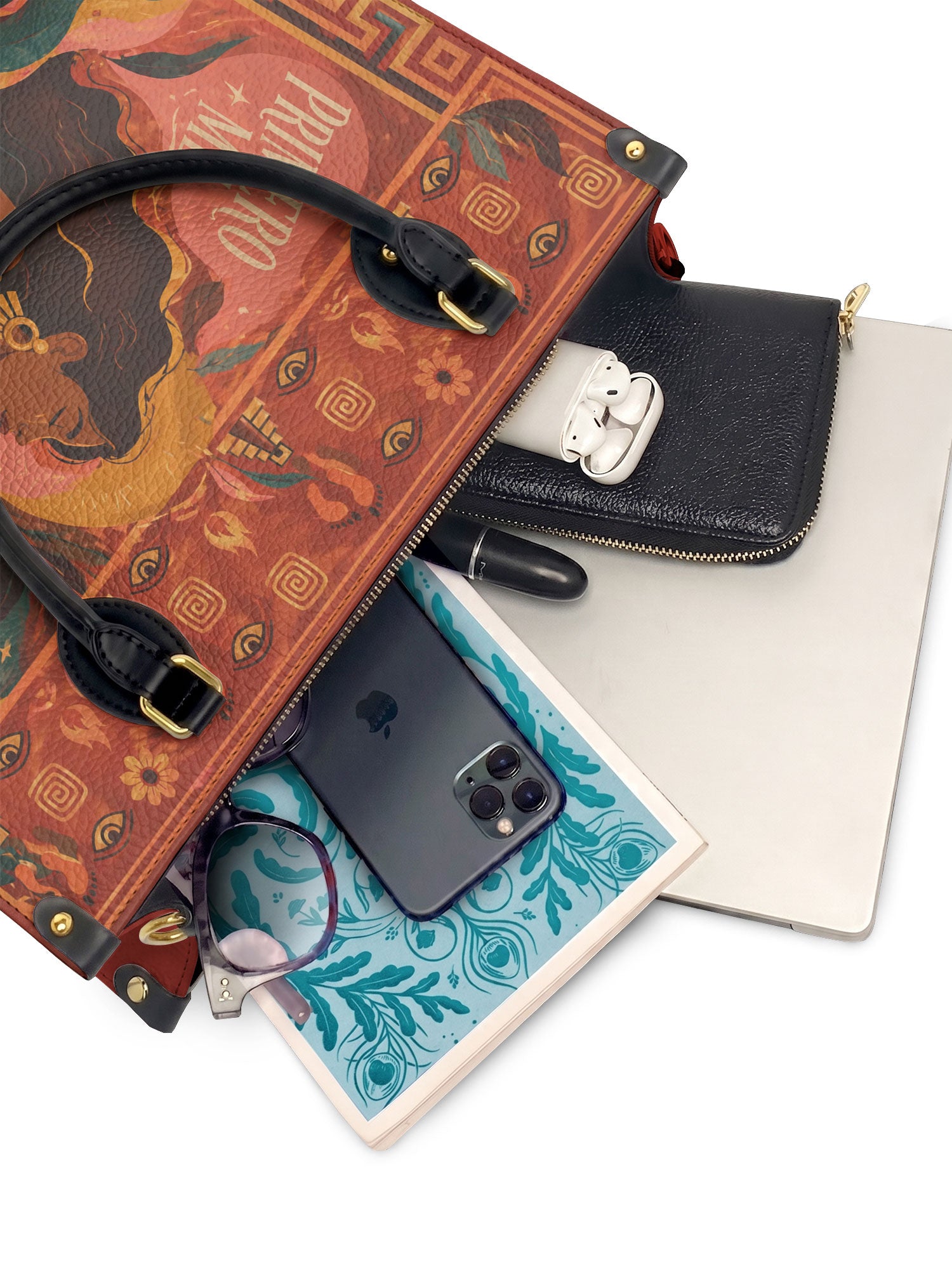 "Primero me pertenezco a mí" ver.2 Leather Handbag - interior | Paleta Bags