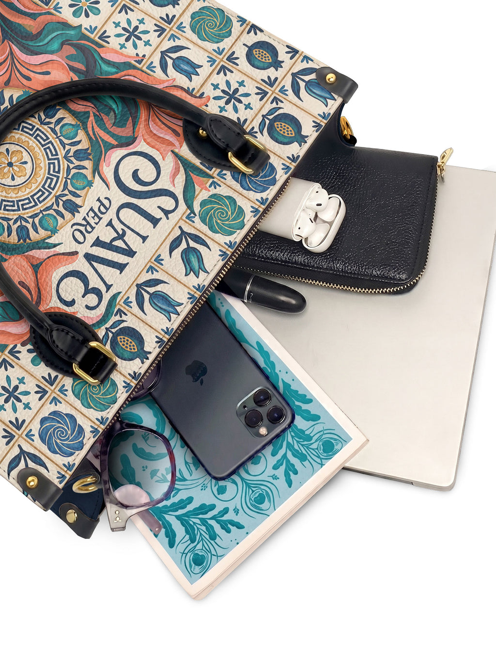"Suave pero inquebrantable" ver.6 Leather Handbag - interior | Paleta Bags