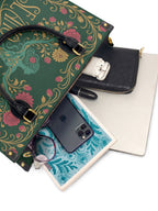 "Se amó hasta florecer" ver.3 Leather Handbag - interior | Paleta Bags