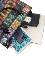 "Mi cultura es mi fortaleza" ver.4 Leather Handbag - interior | Paleta Bags