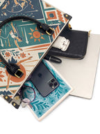 "Caí, me levanté, florecí" ver.3 Leather Handbag - interior | Paleta Bags