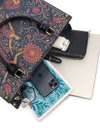 "Caí, me levanté, florecí" ver.5 Leather Handbag - interior | Paleta Bags