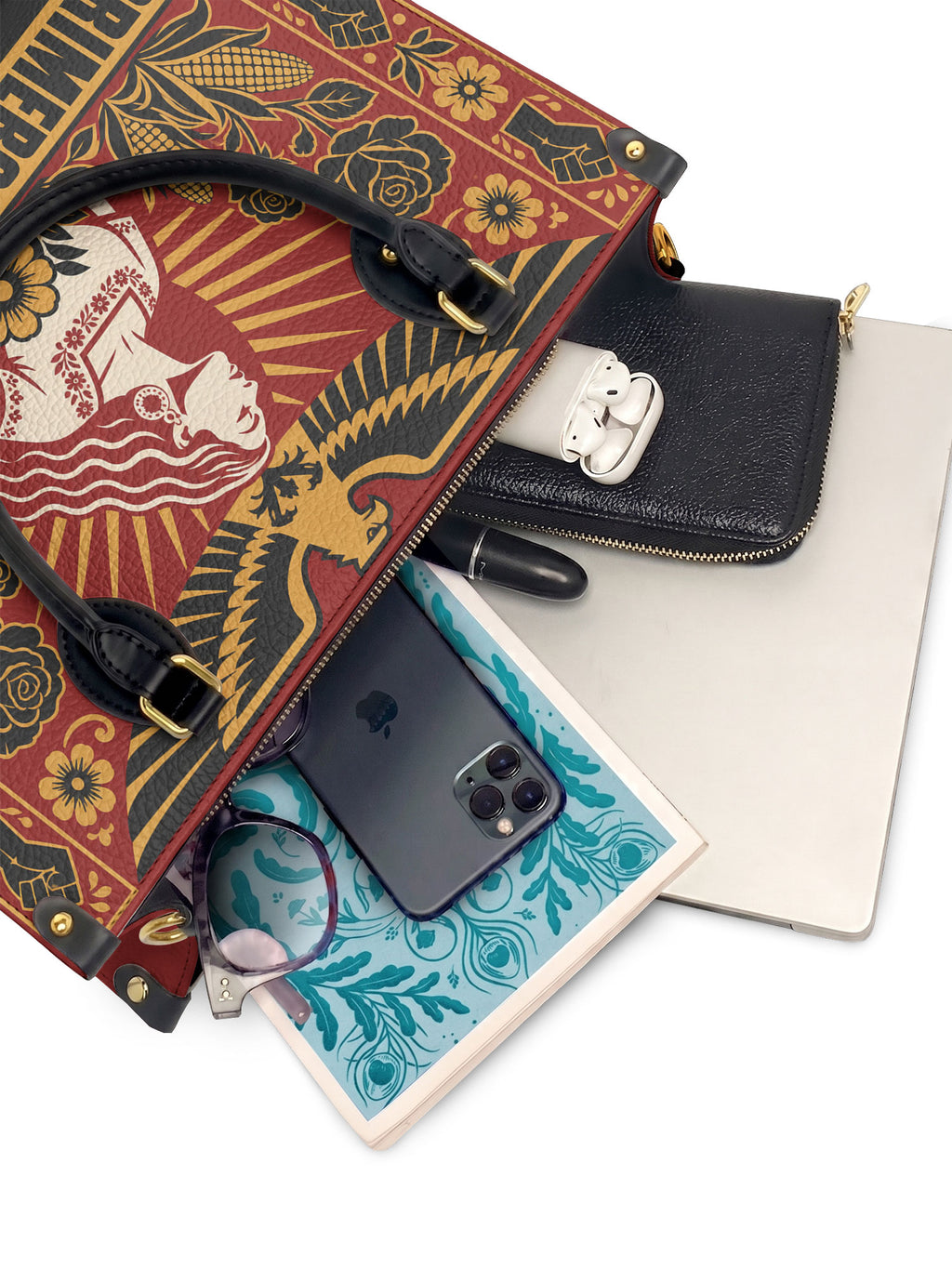 "Primero me pertenezco a mí" ver.3 Leather Handbag - interior | Paleta Bags