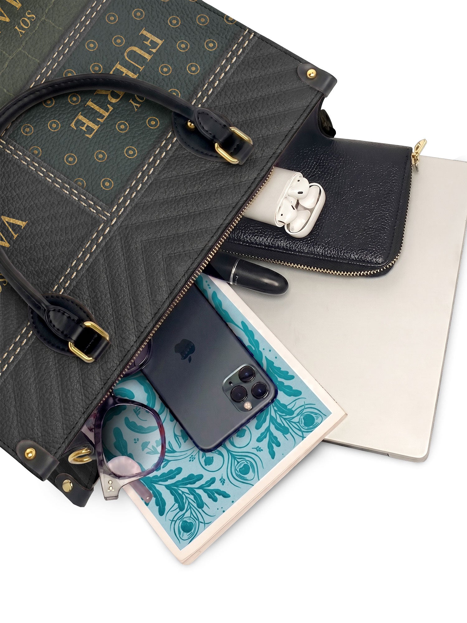 "LAS CUATRO VERDADES" ver.2 Leather Handbag - interior | Paleta Bags