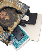"Mi Raíz es Oro" ver.3 Leather Handbag - interior | Paleta Bags