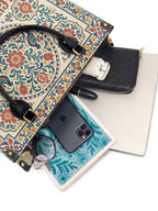 "Mi cultura es mi poder" ver.3 Leather Handbag - interior | Paleta Bags
